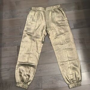 Saint Laurent gold trousers